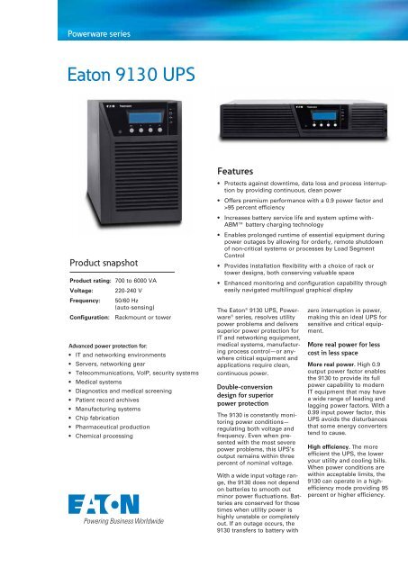 Eaton 9130 UPS