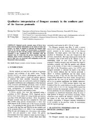 Qualitative interpretation of Bouguer anomaly in the southern part of ...