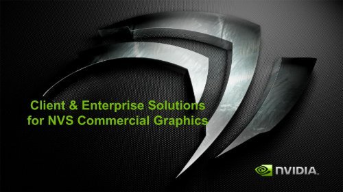 NVIDIA® NVS™ Commercial Graphics