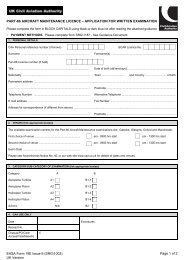 UK CAA Exam Application Form 19E SRG1002 - Helitavia