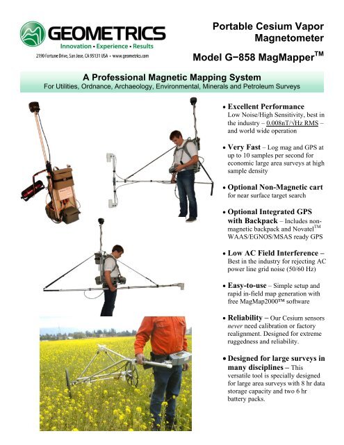 Portable Cesium Vapor Magnetometer Model G ... - Alphageofisica