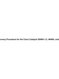 Password Recovery Procedure for the Cisco Catalyst 2948G-L3 ...