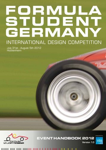 EvEnt Handbook 2012 - Formula Student Germany