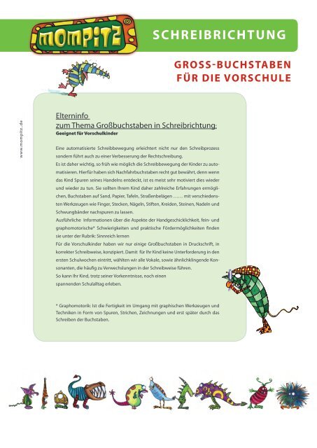 SCHREIBRICHTUNG - Mompitz