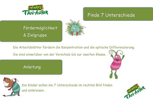 Finde 7 Unterschiede - Mompitz