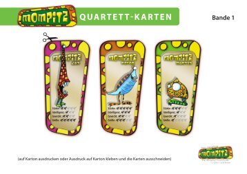 QUARTETT-KARTEN - Mompitz