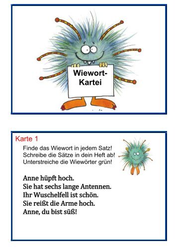 Wiewort- Kartei - Mompitz