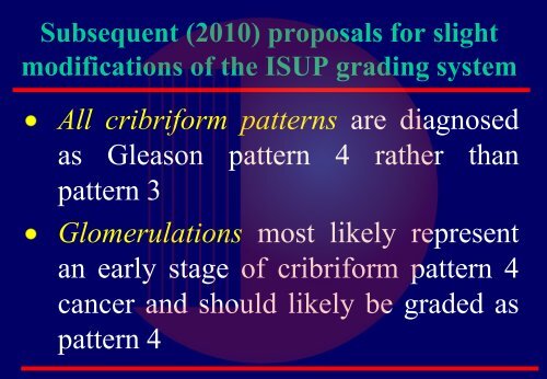 Gleason grading system