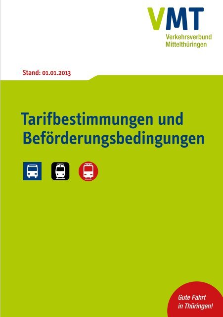 VMT-Tarifbestimmungen und BefÃ¶rderungsbedingungen - JeNah