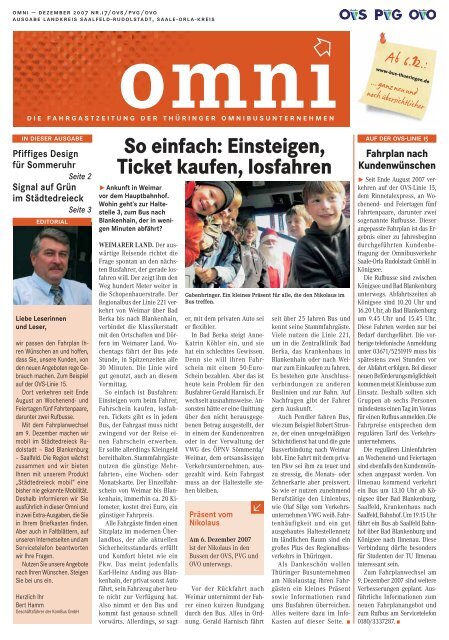 So einfach: Einsteigen, Ticket kaufen, losfahren - Bus ThÃ¼ringen