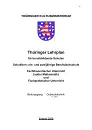 Thüringer Lehrplan - BBZ Meiningen