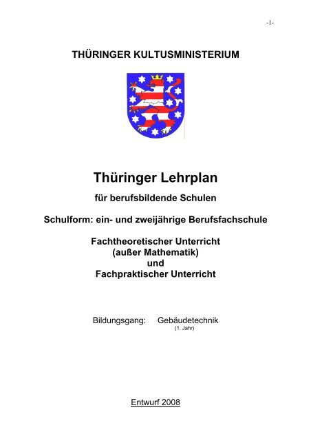 Thüringer Lehrplan - BBZ Meiningen