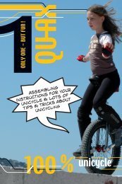 assembling instructions for your unicycle & lots of tips ... - Qu-Ax