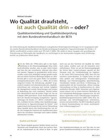 Wo Qualität draufsteht, ist auch Qualität drin – oder? - pragma-kita.de