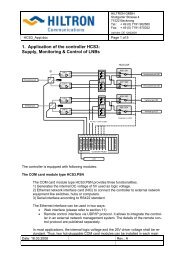 Hcs3 applications - Hiltron Communications