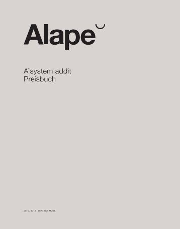 AËsystem addit Preisbuch