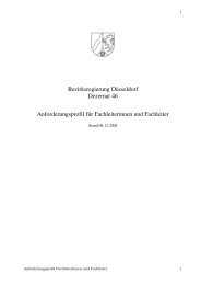 Bezirksregierung DÃ¼sseldorf Dezernat 46 Anforderungsprofil fÃ¼r ...