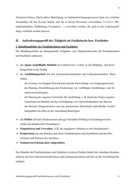 Bezirksregierung DÃ¼sseldorf Dezernat 46 Anforderungsprofil fÃ¼r ...
