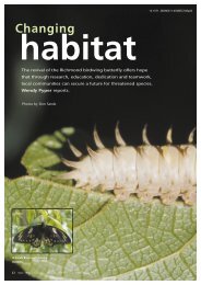 Changing habitat - ECOS Magazine