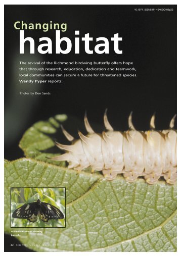 Changing habitat - ECOS Magazine