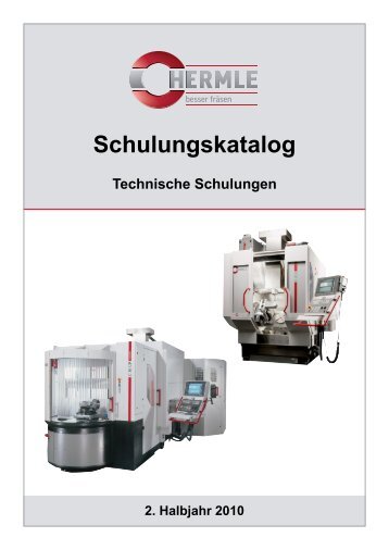 Schulungskatalog - Maschinenfabrik Berthold Hermle AG