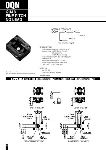 OQN 0.5mm Series - Enplas ETS