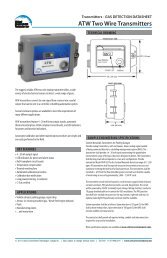 ATW Two Wire Transmitters - Critical Environment Technologies