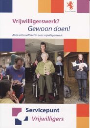 Vrijwilligerswerk. Gewoon doen!!!