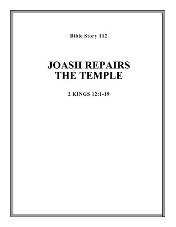 JOASH REPAIRS THE TEMPLE