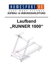 Laufband „RUNNER 1000“ - fqm.de