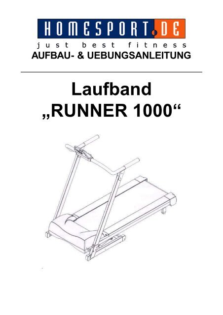 Laufband „RUNNER 1000“ - fqm.de