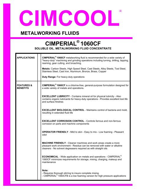 cimperial 1060 cf