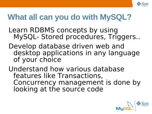 MySQL: Introduction Features Benefits