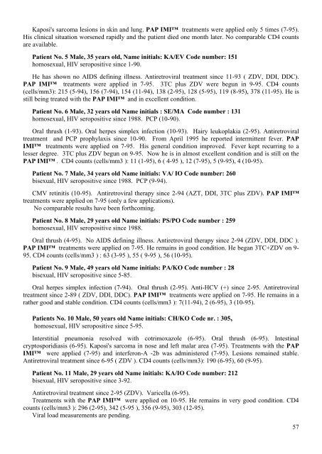 Cases from private practices - Papimi