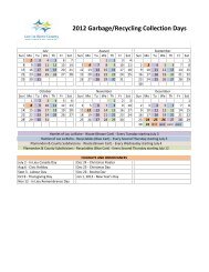 Curbside pick-up schedule - Fall 2012 - Lac La Biche County