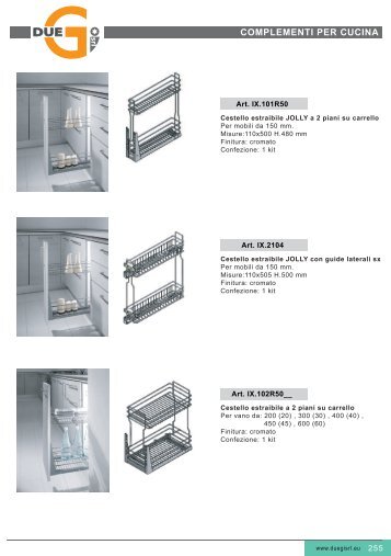 Complementi cucina - Duegisrl.eu