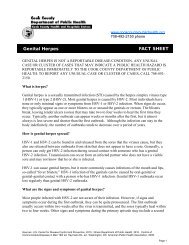 Genital Herpes FACT SHEET - Cook County Department of Public ...