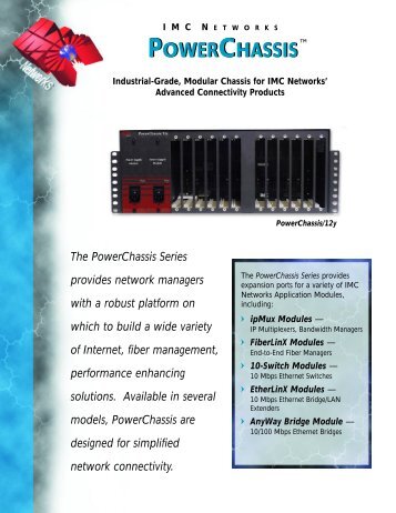 Power Chassis Data Sheet Febuary 2000 - IMC Networks