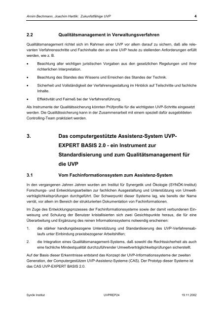 Ist eine zukunftsfähige UVP möglich? - UVP-Modernisierung