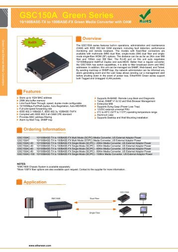 GSC150A Green Series - EtherWAN