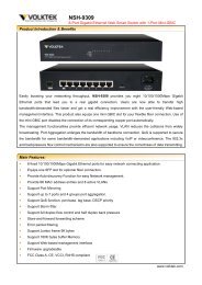 NSH-9309 - VOLKTEK Ethernet & fiber