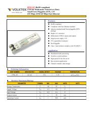 FPM-107 (RoHS compliant) 1310 nm Multi-mode ... - Wantronix