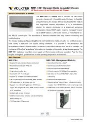 NMF-736+ Managed Media Converter Chassis - VOLKTEK Ethernet ...