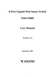 2.1.3 Port-based VLAN - VOLKTEK Ethernet & fiber