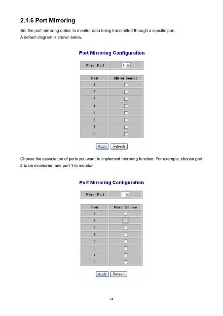 2.1.3 Port-based VLAN - VOLKTEK Ethernet & fiber