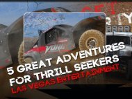 5 Great Adventures for Thrill Seekers - Las Vegas Entertainment