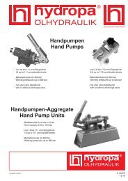 Handpumpen Hand Pumps - Hydropa GmbH & Cie. KG