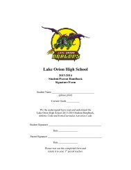 High School - Lake Orion Community Schools