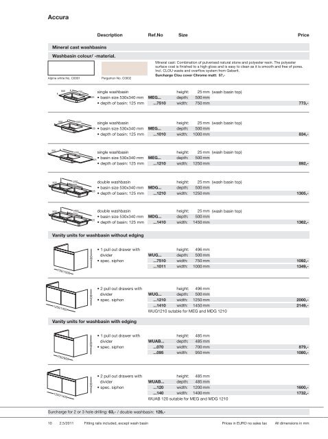 EURO Pricelist 2011-12 - DOMOSS VO Shop