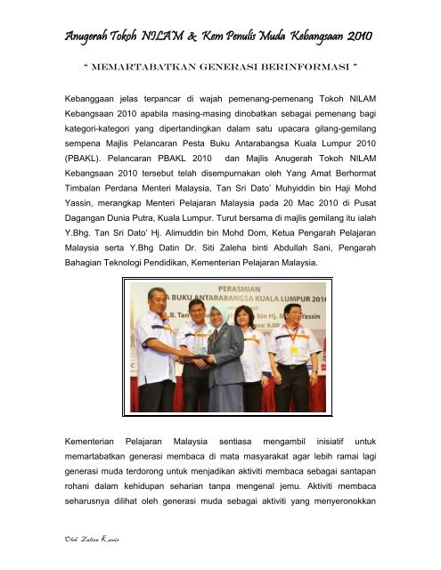 Memartabat Generasi Berinformasi Bahagian Teknologi Pendidikan